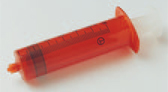 Оранжевый светозащитный темный шприц Терумо объемом 50 мл с завинчивающимся коннектором Luer Lock